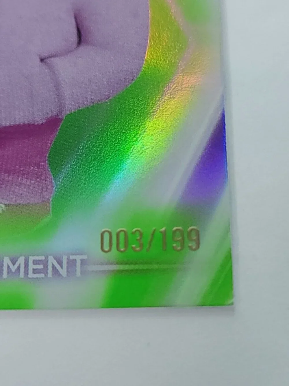Embarrassment Topps 2026 Disney Neon Holo Parallel Refractor Limited 003/199 - Picture 2 of 4